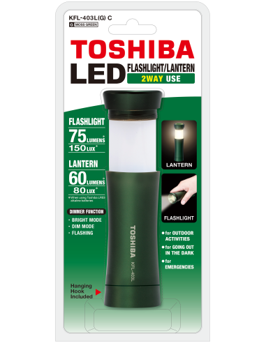 Toshiba taskulamp-latern 2in1 LED KFL-403L(G)...