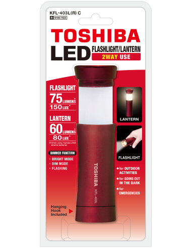 Toshiba taskulamp-latern 2in1 LED KFL-403L(R)...