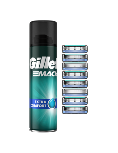 Gillette Mach3 raseerija terad 8 tk + Mach3...