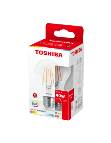 Toshiba LED Filament 4.5W (40W) E27 soe valge...