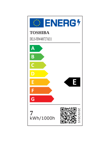 Toshiba LED Filament 7W (60W) E27 soe valge A60...