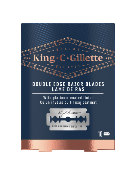 King C. Gillette kaheteralised turvalised raseerija vahetusterad 10 tk