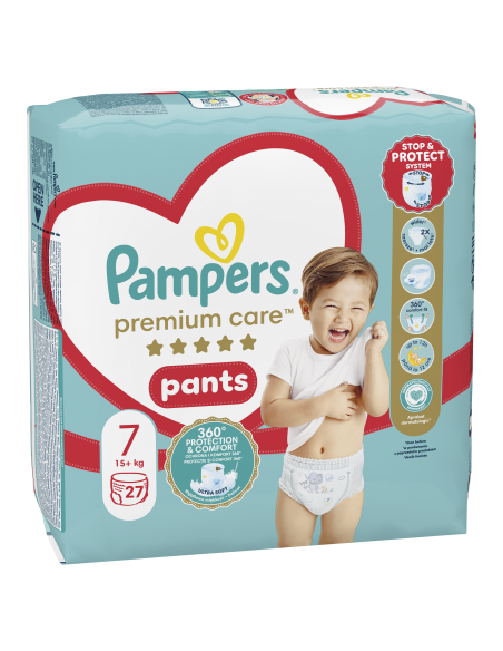 KAST 3 tk! Pampers Premium Care Püksmähkmed, Suurus 7, 27 Mähet, 15+ kg