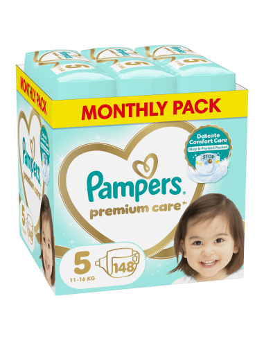 Pampers Premium Care Teipmähkmed, Suurus 5, 148...