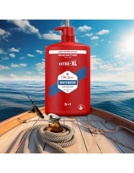 Old Spice Whitewater meeste dušigeel Ja šampoon, 1000 ml