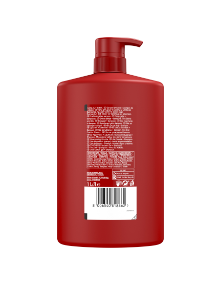 KAST 4 tk! Old Spice Whitewater meeste dušigeel Ja šampoon, 1000 ml