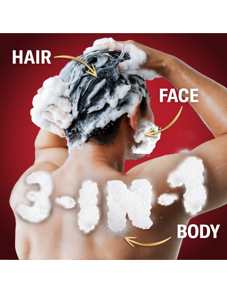 KAST 4 tk! Old Spice Whitewater meeste dušigeel Ja šampoon, 1000 ml