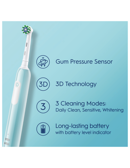 D305.513.3 Pro Series 1 Elektriline Hambahari Caribbean Blue Cross Action