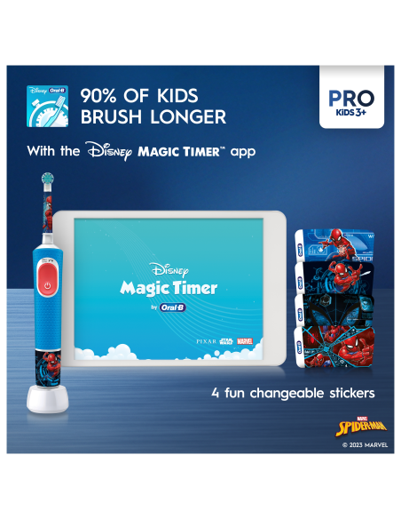 D103.413.2K Vitality PRO Kids Elektriline Hambahari 3+ Spiderman