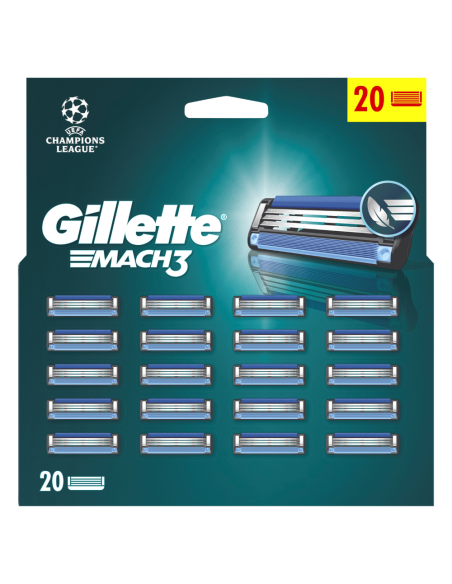 Gillette Mach3 meeste varuterad 20 tk