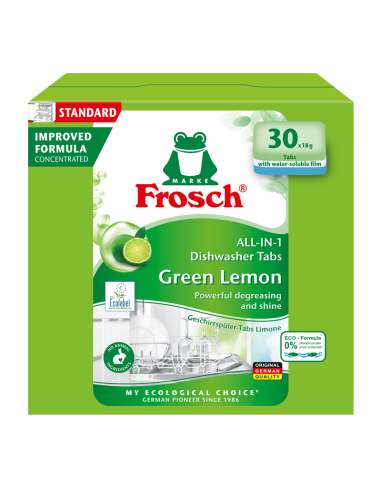 Frosch nõudepesumasinatabletid all-in-1 laim...
