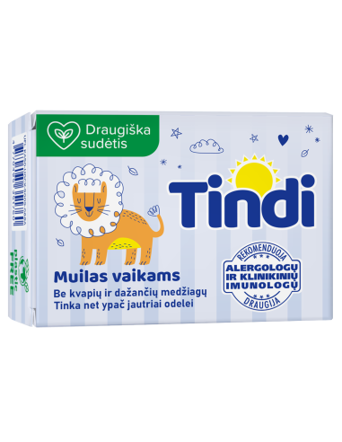 KAST 18 tk! Tindi lasteseep sensitiiv 90 g