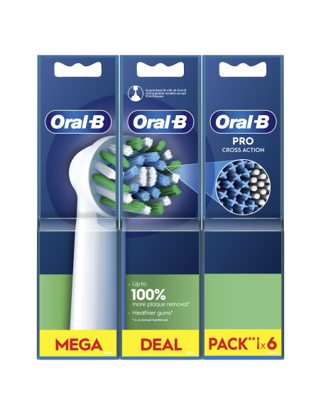 Oral-B EB50-6 Cross Action Pro Varuharjad, 6 tk