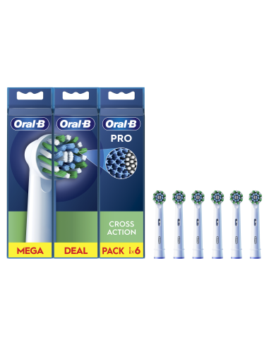 Oral-B EB50-6 Cross Action Pro Varuharjad, 6 tk