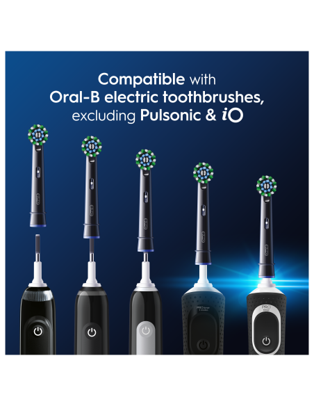 Oral-B EB50-4 Cross Action Pro Black Varuharjad, 4 tk