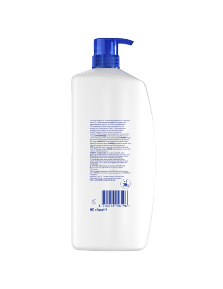 KAST 4 tk! Head & Shoulders Šampoon Menthol Fresh 800 ml