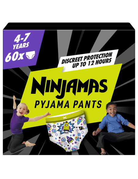 Pampers Ninjamas Pidžaamapüksid Space, 60 tk, 17-30 kg