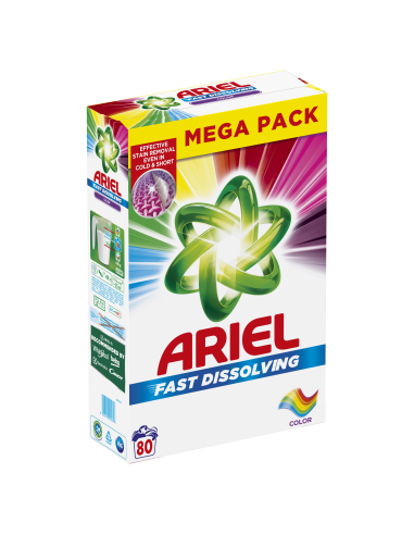 Ariel Pesupulber Color, 4.4 kg, 80 Pesukorda