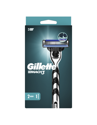 Gillette Mach3 raseerija meestele + 2 vahetustera