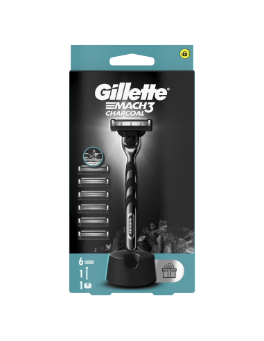 Gillette Mach3 Charcoal raseerija meestele + 6...