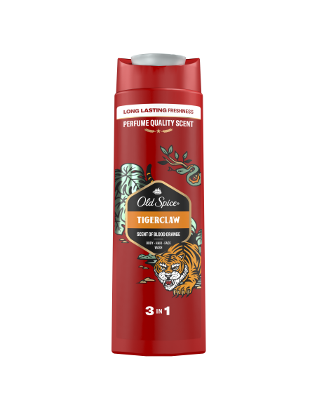 Old Spice Tigerclaw meeste dušigeel Ja šampoon, 400 ml