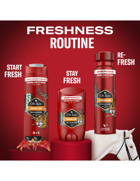 Old Spice Tigerclaw meeste dušigeel Ja šampoon, 400 ml