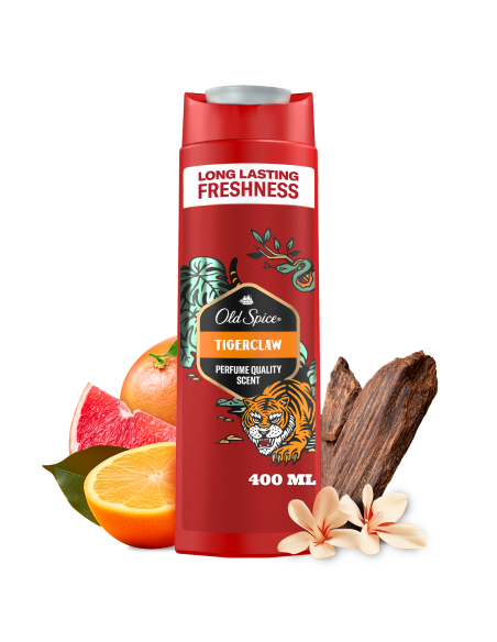Old Spice Tigerclaw meeste dušigeel Ja šampoon, 400 ml