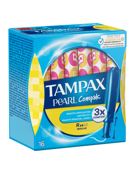 Tampax Compak Pearl Regular Tampoonid Aplikaatoriga, 16 tk
