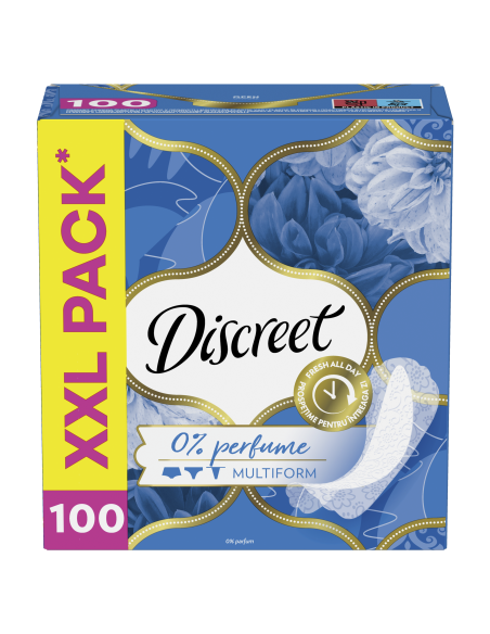 Discreet Breathable Multiform Lõhnastamata Pesukaitsmed, 100 tk 