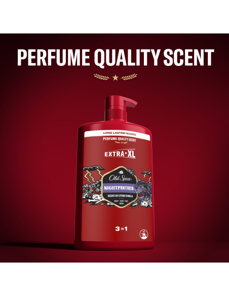 Old Spice Night Panther Meeste dušigeel ja šampoon, 1000ml