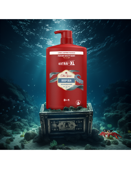 Old Spice Deep Sea meeste dušigeel ja šampoon, 1000ml
