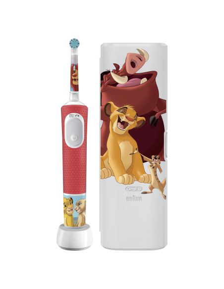 D103.413.2KX Vitality PRO Kids 3+ Lion King Elektriline Hambahari + Reisikarp