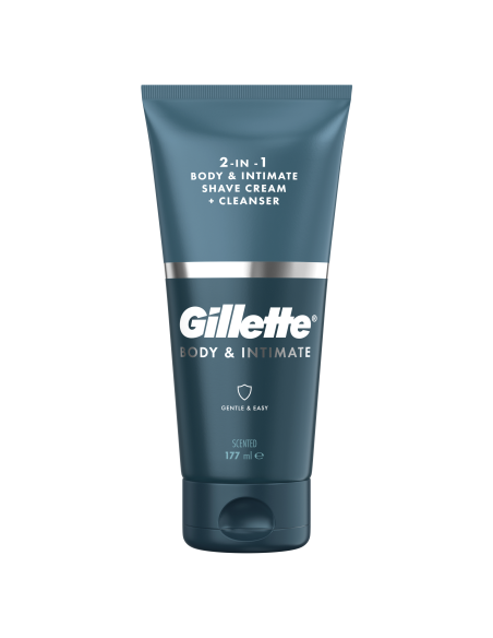 Gillette Body & Intimate 2in1 raseerimiskreem ja puhastusvahend 177 ml