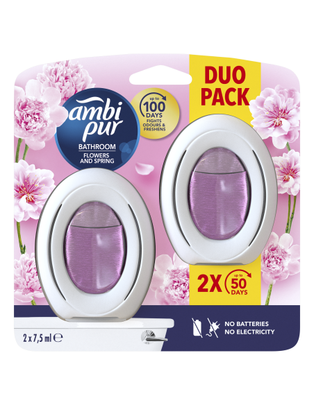 KAST 5 tk! Ambi Pur Flower & Spring vannitoa õhuvärskendaja, 15 ml