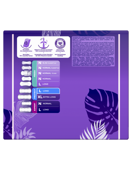 KAST 4 tk! Always Daily Protect Long Pesukaitsmed, 0% Lõhnaaineid, 64 tk