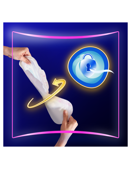 KAST 14 tk! Always Ultra Secure Night Extra Size 5 Hügieenisidemed Tiibadega, 10 tk