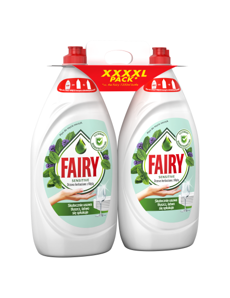Fairy Nõudepesuvahend Tea Tree & Mint 2700 ml