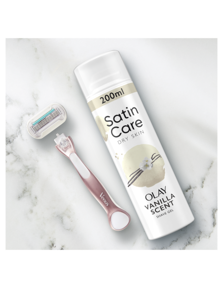 KAST 6 tk! Gillette raseerimisgeel Satin Care Vanilla Olay 200 ml
