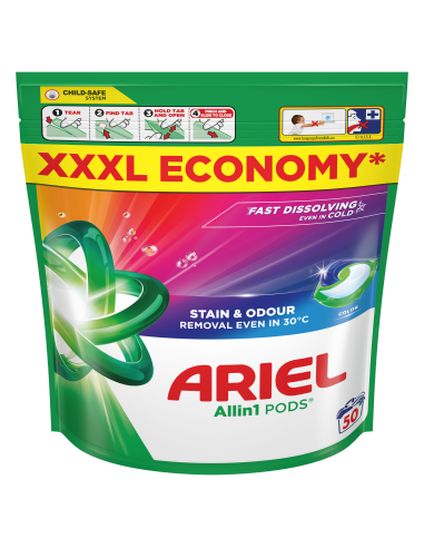 Ariel All-in-1 PODS Color Pesukapslid, 50...