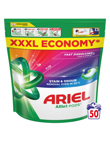 Ariel All-in-1 PODS Color Pesukapslid, 50...