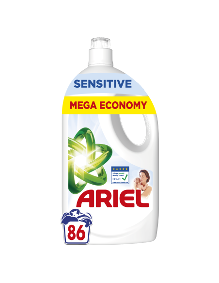 Ariel Sensitive Pesugeel, 86 Pesukorda, 3.87 L
