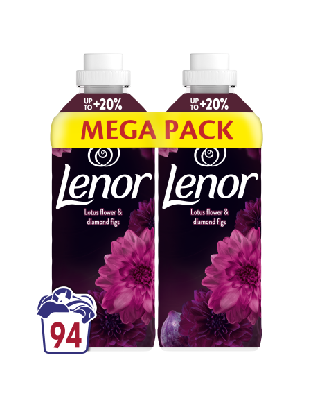 LENOR Pesuloputusvahend Diamond Figs & Lotus Flower 2 x 987 ml (94 Pesukorda)