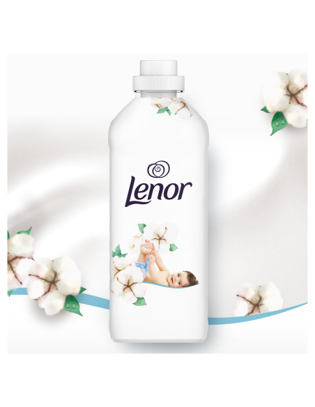 KAST 4 tk! LENOR Pesuloputusvahend Sensitive Cotton Fresh 2 x 1.239 L (118 Pesukorda)