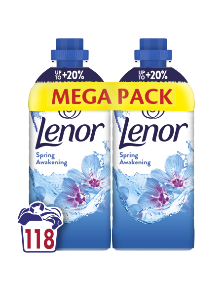 LENOR Pesuloputusvahend Spring Awakening 2 x 1.239 L (118 Pesukorda)