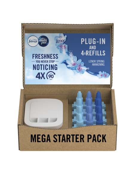 Ambi Pur 3Volution Spring Awakening elektriline õhuvärskendaja, 4 x 20 ml