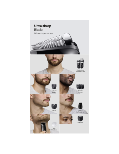 AIO3560 Braun Trimmeri Komplekt 10in1 piirel