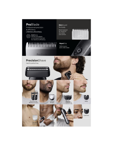 AIO7560 Braun Trimmeri Komplekt 13in1 piirel