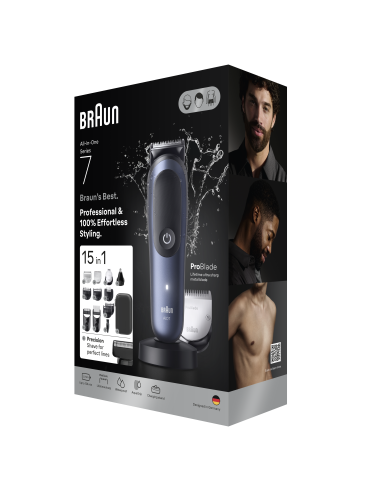 AIO7580 Braun Trimmeri Komplekt 15in1 piirel