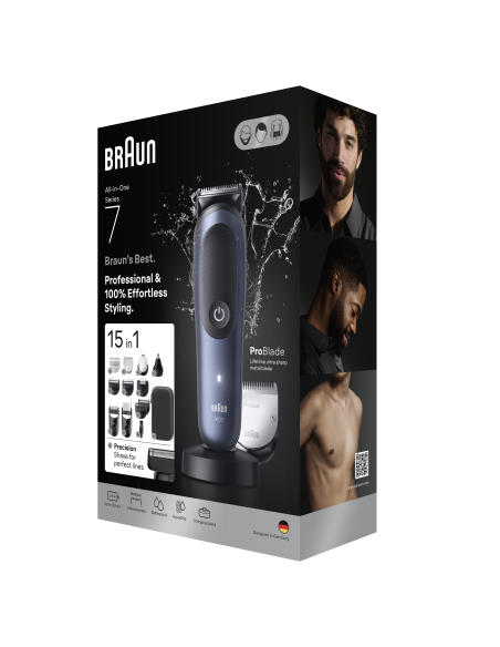 AIO7580 Braun Trimmeri Komplekt 15in1 piirel