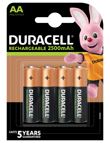 Duracell akupatarei NiMH HR6 AA 2500mAh 4 tk